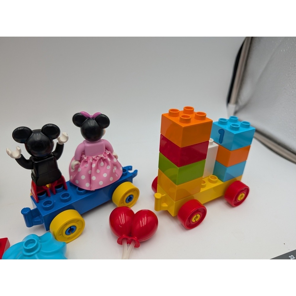 Lego Duplo Mickey Minnie Mouse Birthday Train Cupcake Balloon Lot - Picture 6 of 7